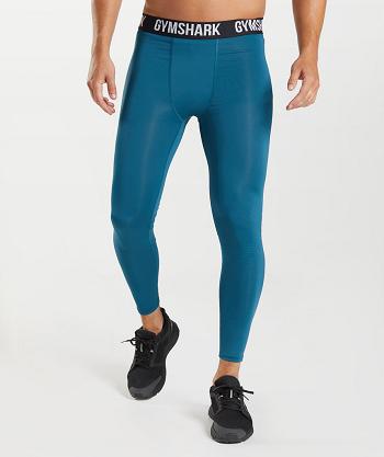 Leggins Gymshark Element Baselayer Hombre Azules | CO 3935CTV